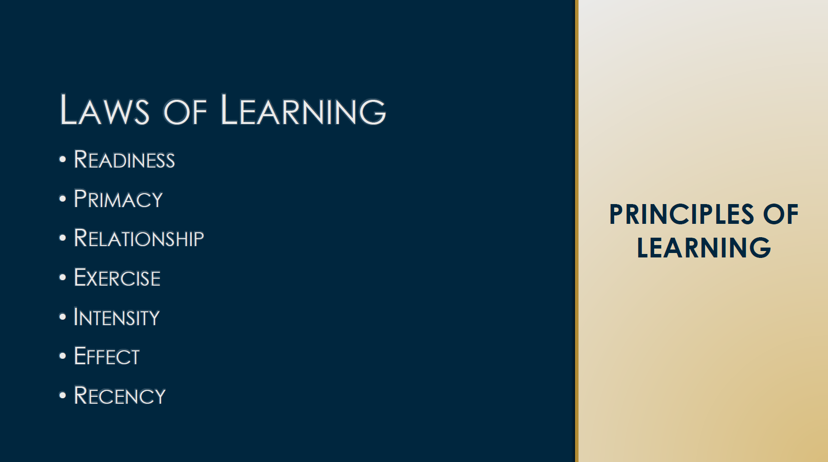 a slide from the training