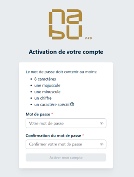 activation compte nabu pro
