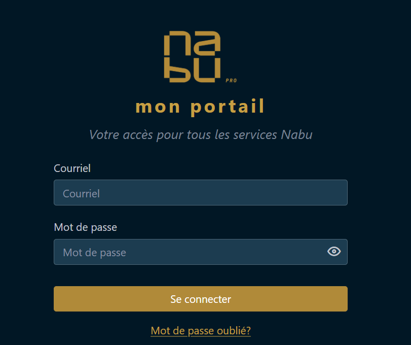 Mot de passe oublié